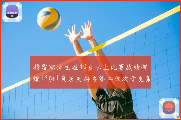 穆雷职业生涯40分以上比赛战绩辉煌15胜1负历史排名第二仅次于克莱的完美19胜0负